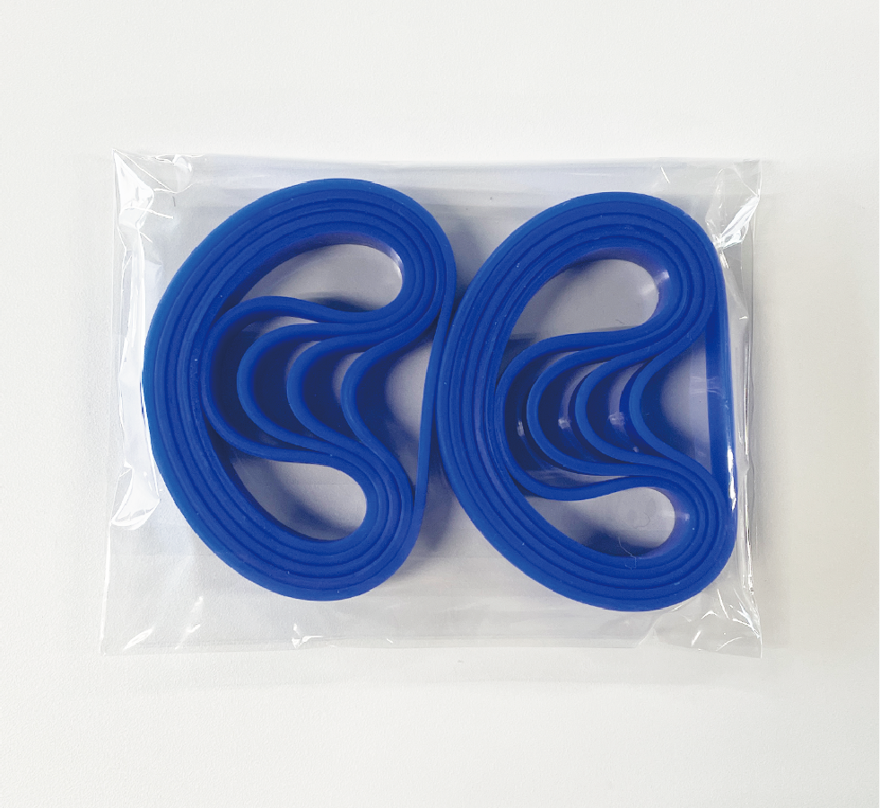 無地シリコンバンド ネイビー