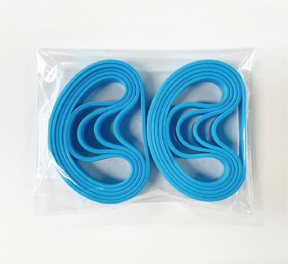 無地シリコンバンド ブルー