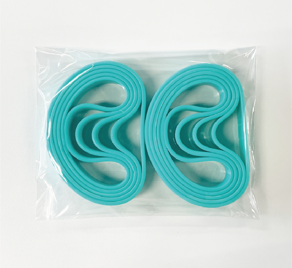 無地シリコンバンド アクアマリン