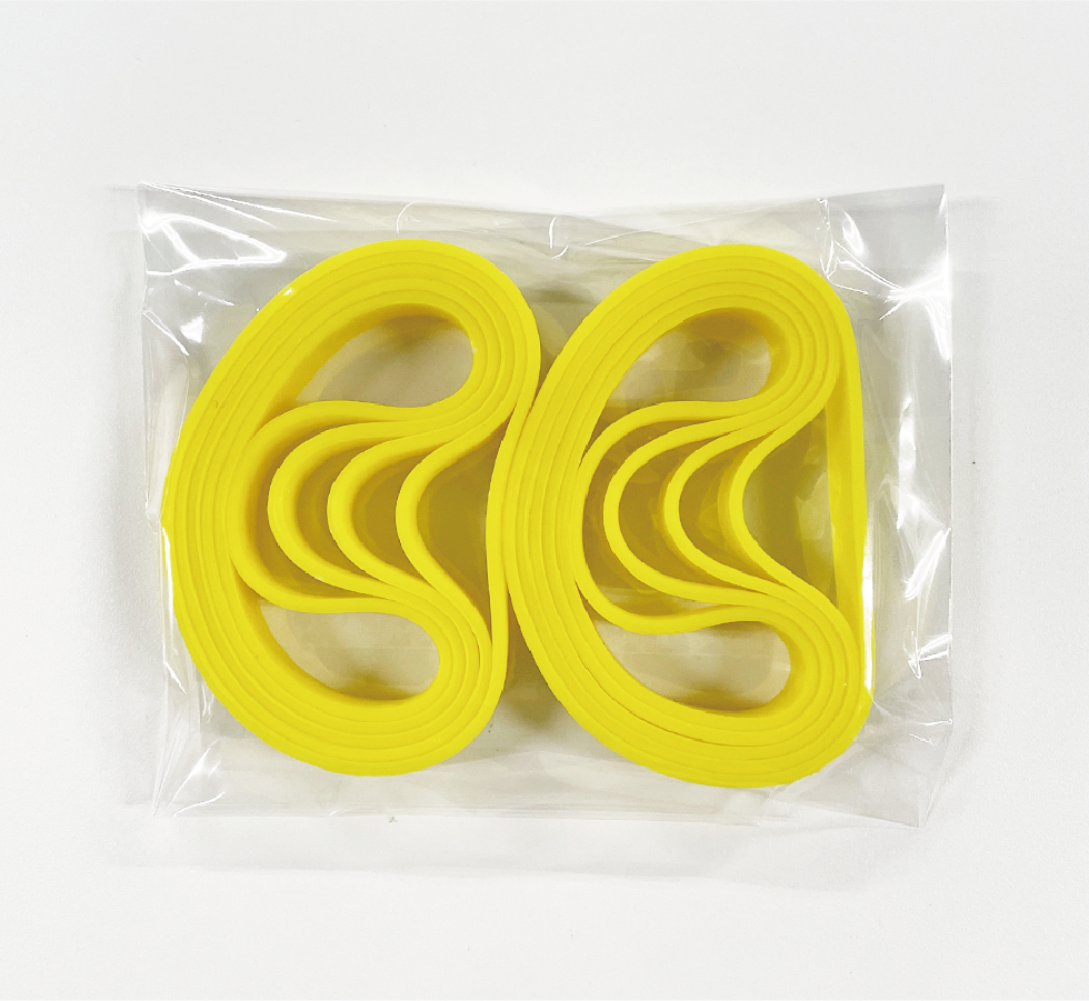 無地シリコンバンド イエロー