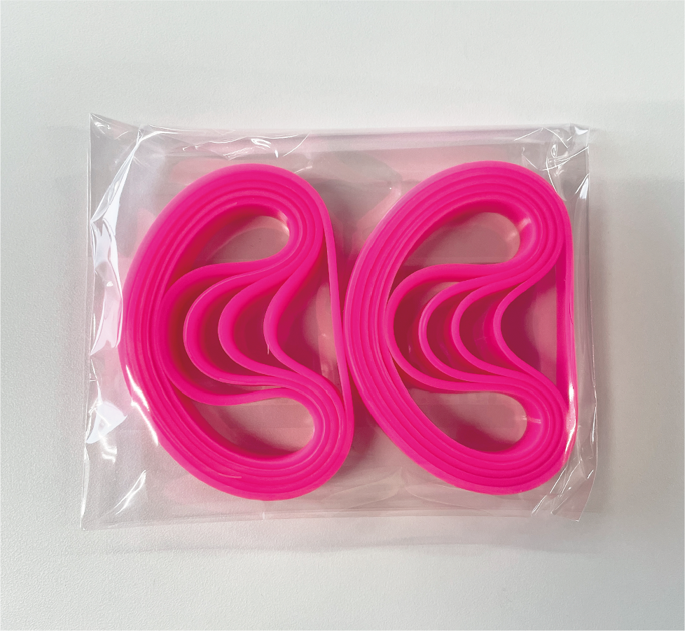 無地シリコンバンド ネオンピンク