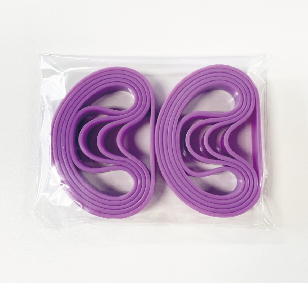 無地シリコンバンド パープル