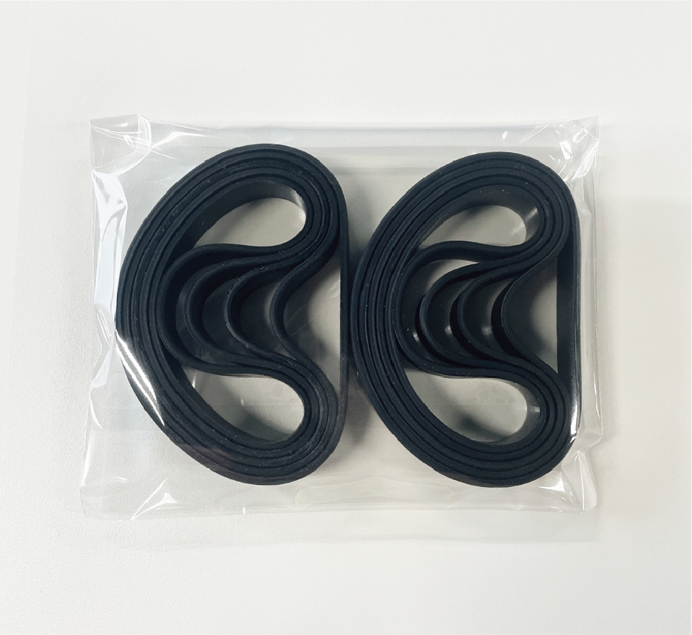 無地シリコンバンド ブラック