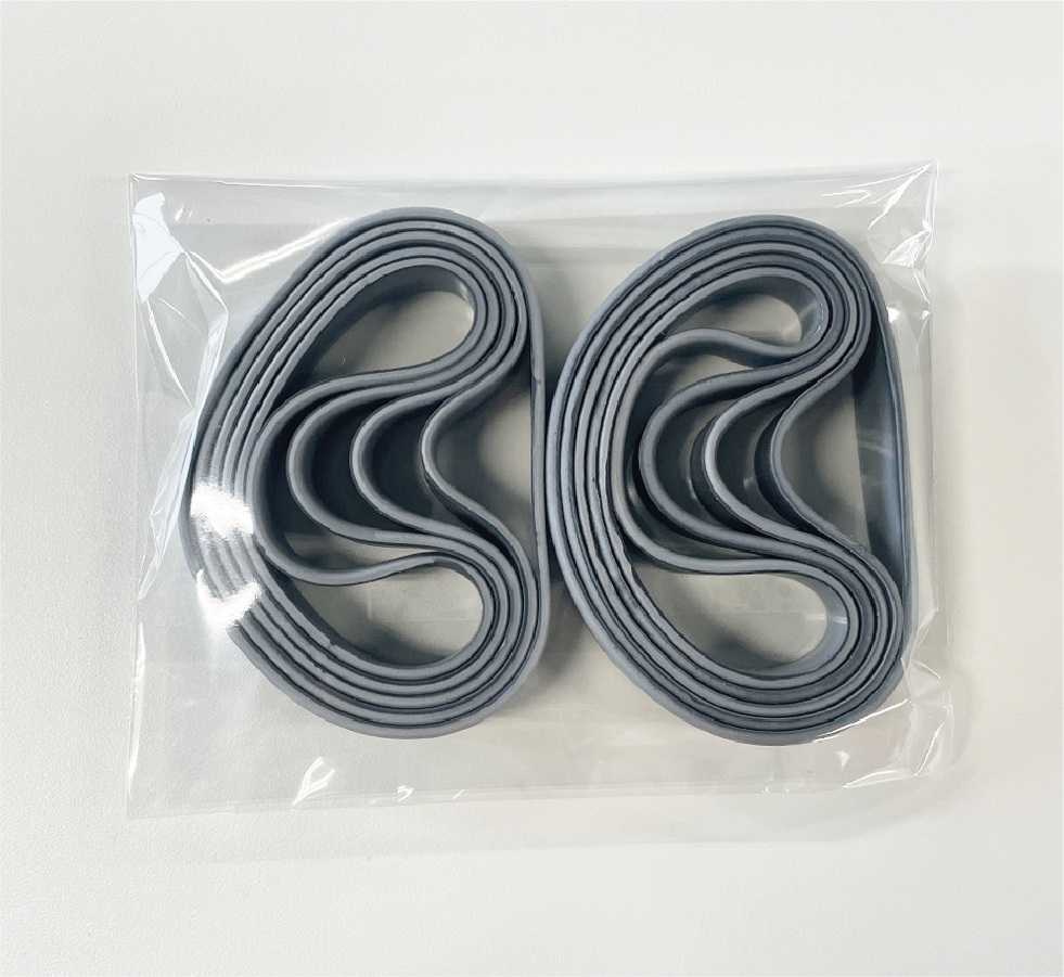 無地シリコンバンド シルバー